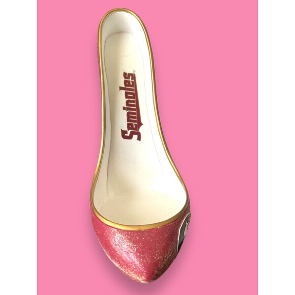 Florida State Seminoles FSU Glitter Shoe Wine Bottle Holder Bar Football Kitchen - Picture 3 of 12